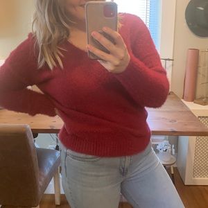 🖤 Maroon Cross Back Sweater